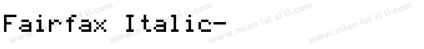 Fairfax Italic字体转换